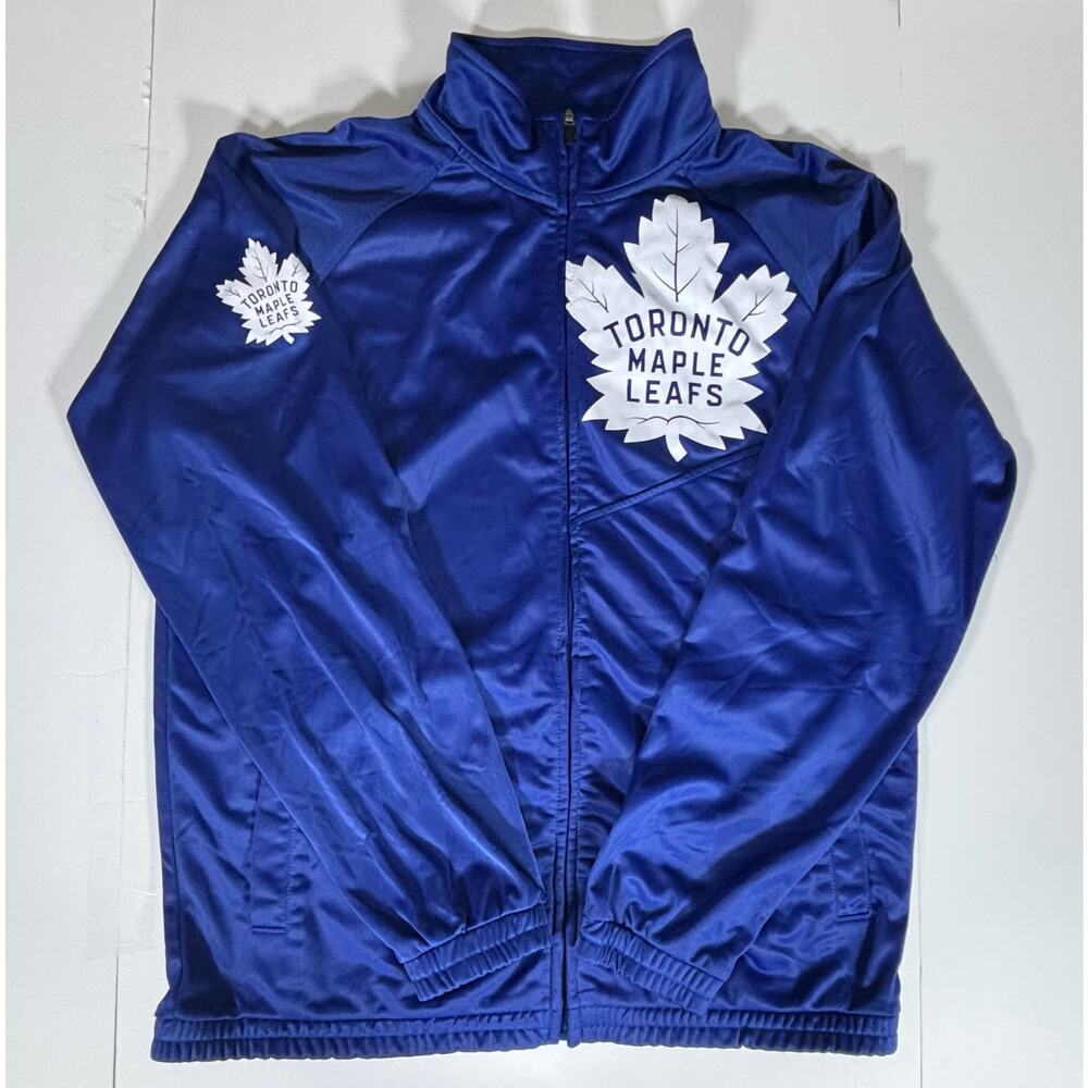 G-III Toronto Maple Leafs NHL Full Zip Royal Blue Track Jacket Men's Size XL